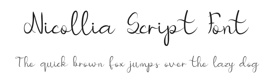 Nicollia Script Font by edricstudio — Script Handwritten Font