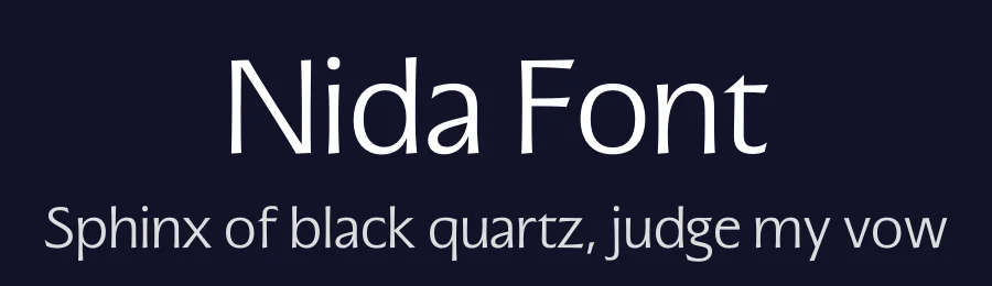 Nida Font by Vee Ratchanon — Sans Serif Font — thumbnail 2