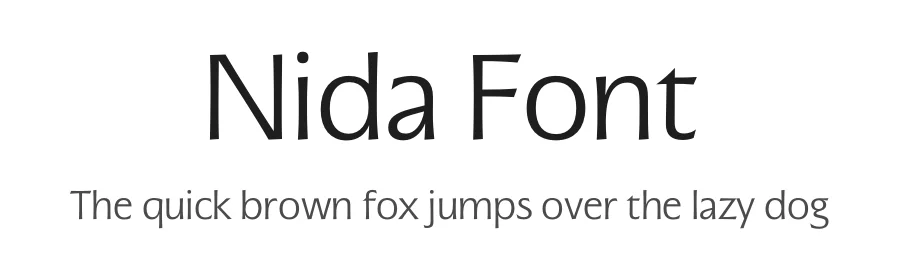 Nida Font by Vee Ratchanon — Sans Serif Font