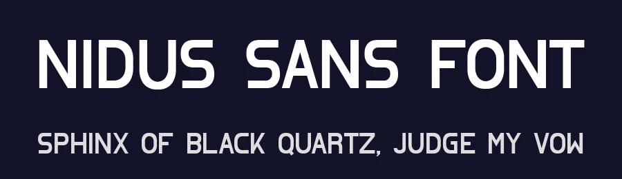 Nidus Sans Font by NiDBiLD — Sans Serif Font — thumbnail 2