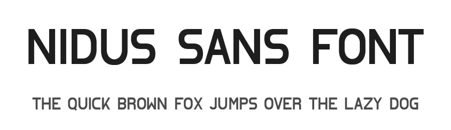 Nidus Sans Font by NiDBiLD — Sans Serif Font