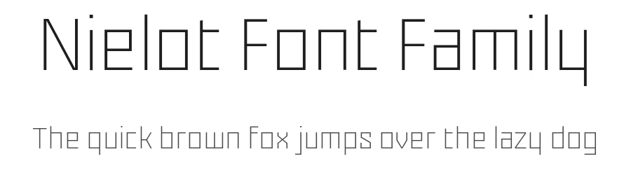 Nielot Font Family by Laïc: Type Foundry — Display Font