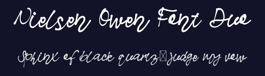 Nielsen Owen Font Duo by edricstudio — Script Handwritten Font — thumbnail 2