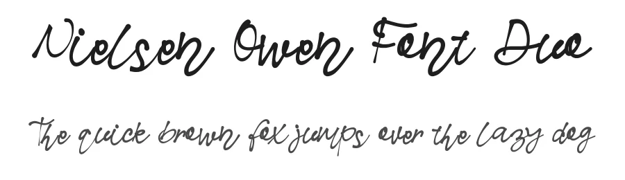 Nielsen Owen Font Duo by edricstudio — Script Handwritten Font