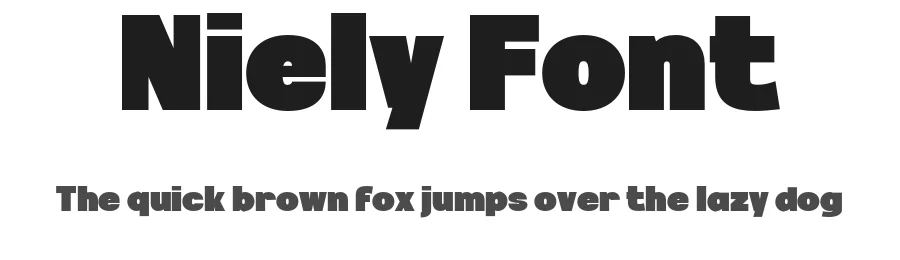 Niely Font by wepfont — Sans Serif Font