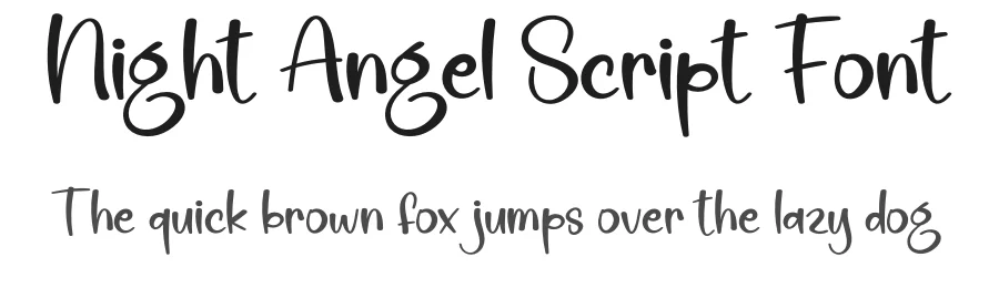 Night Angel Script Font by creativeletter — Script Handwritten Font