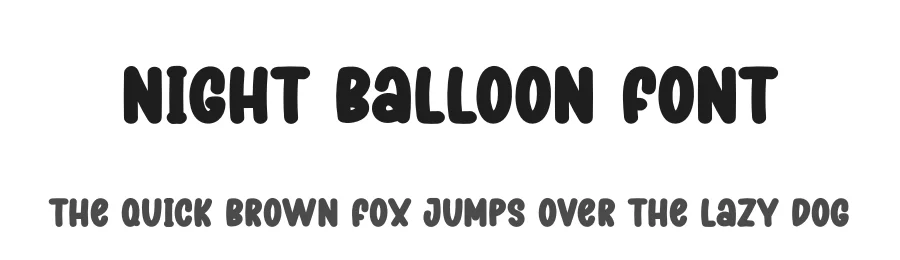 Night Balloon Font by creativeletter — Display Font