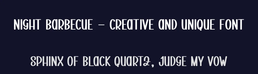 Night Barbecue – Creative And Unique Font by andikastudio — Display Font — thumbnail 2
