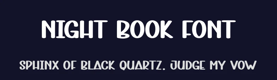 Night Book Font by andikastudio — Display Font — thumbnail 2