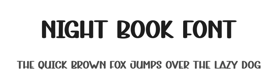 Night Book Font by andikastudio — Display Font