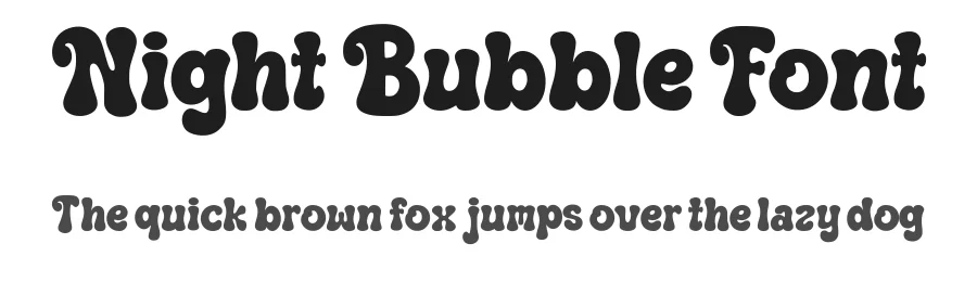Night Bubble Font by Siapgraph — Display Font