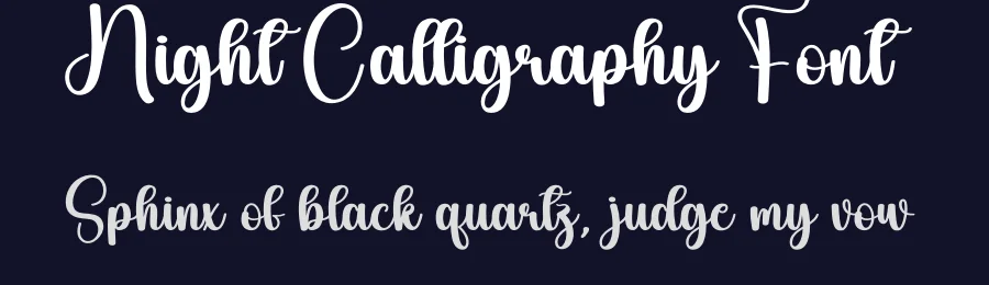 Night Calligraphy Font by creativeletter — Script Handwritten Font — thumbnail 2