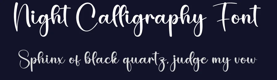 Night Calligraphy Font by creativeletter — Script Handwritten Font — thumbnail 2