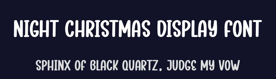 Night Christmas Display Font by creativeletter — Display Font — thumbnail 2