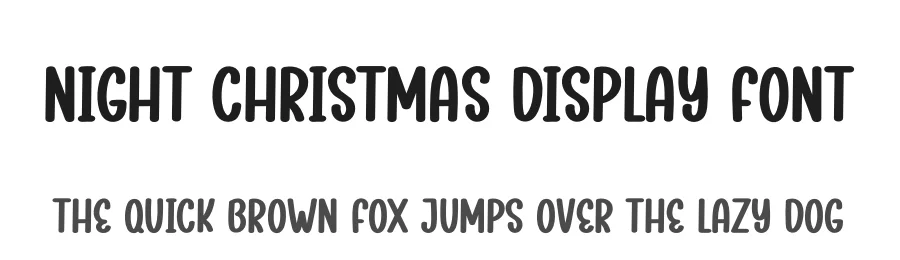 Night Christmas Display Font by creativeletter — Display Font