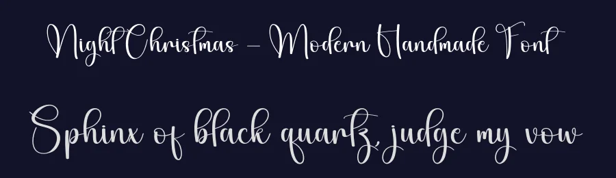 Night Christmas – Modern Handmade Font by creativeletter — Script Handwritten Font — thumbnail 2