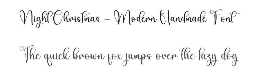 Night Christmas – Modern Handmade Font by creativeletter — Script Handwritten Font