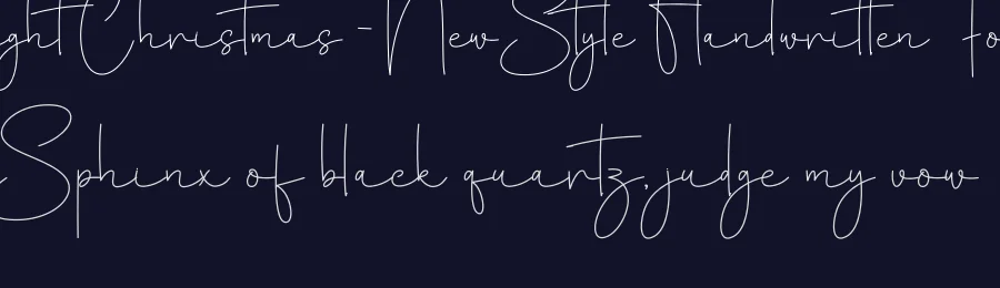 Night Christmas – New Style Handwritten Font by creativeletter — Script Handwritten Font — thumbnail 2