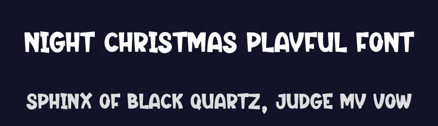 Night Christmas Playful Font by creativeletter — Display Font — thumbnail 2