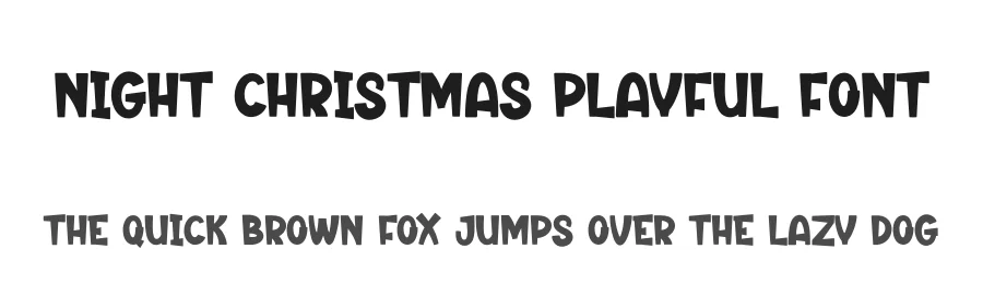 Night Christmas Playful Font by creativeletter — Display Font