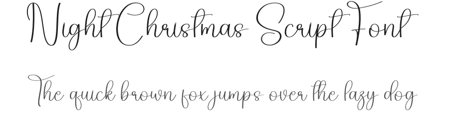 Night Christmas Script Font by creativeletter — Script Handwritten Font