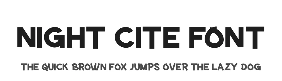 Night Cite Font by lasteypestudio โ Display Font