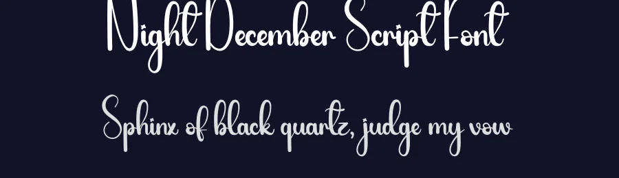 Night December Script Font by andikastudio — Script Handwritten Font — thumbnail 2