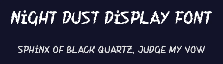 Night Dust Display Font by Maiko Hatta — Decorative Font — thumbnail 2