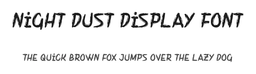 Night Dust Display Font by Maiko Hatta — Decorative Font