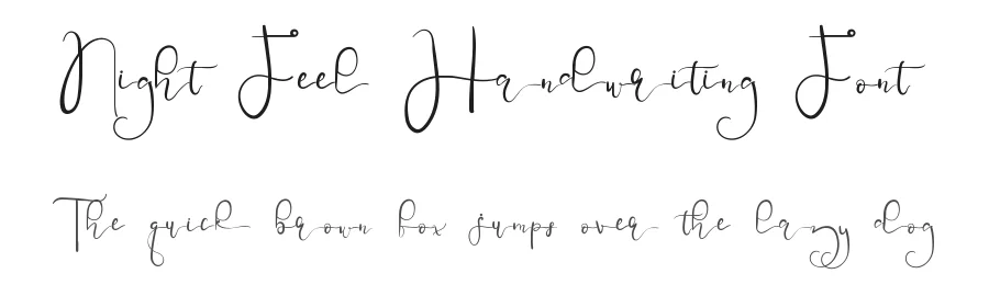 Night Feel Handwriting Font by edricstudio — Script Handwritten Font