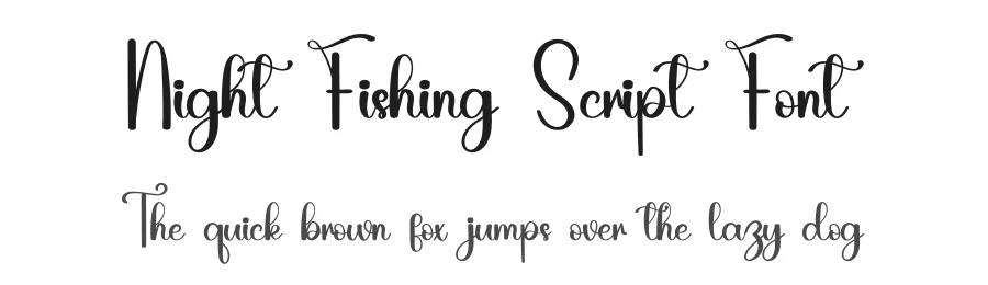 Night Fishing Script Font by inermediaSTUDIO — Script Handwritten Font