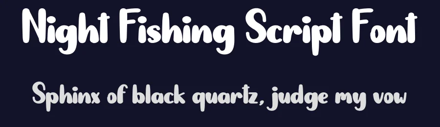 Night Fishing Script Font by andikastudio — Display Font — thumbnail 2