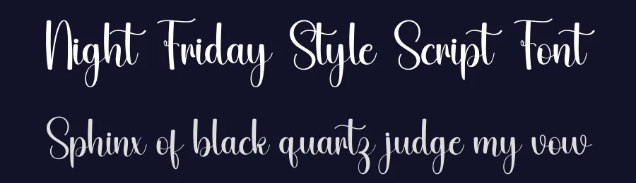 Night Friday Style Script Font by freshtypeink — Script Handwritten Font — thumbnail 2