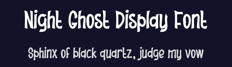 Night Ghost Display Font by creativeletter — Display Font — thumbnail 2