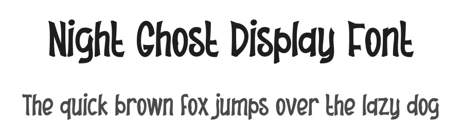 Night Ghost Display Font by creativeletter — Display Font