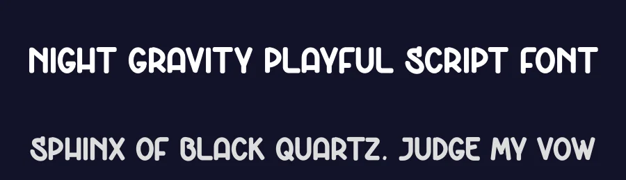 Night Gravity Playful Script Font by creativeletter — Script Handwritten Font — thumbnail 2