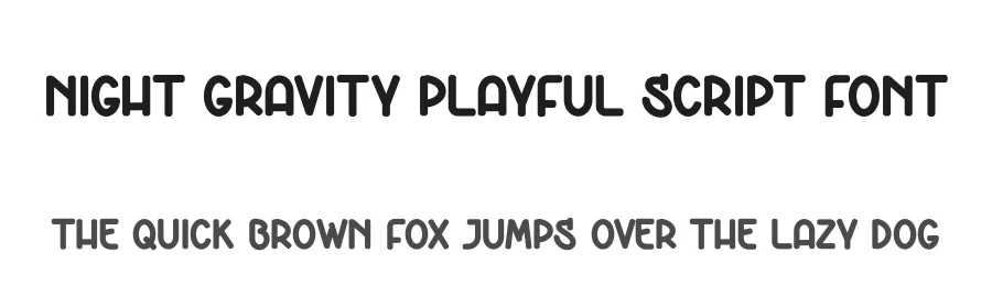 Night Gravity Playful Script Font by creativeletter — Script Handwritten Font