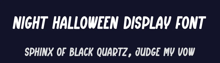 Night Halloween Display Font by creativeletter — Display Font — thumbnail 2