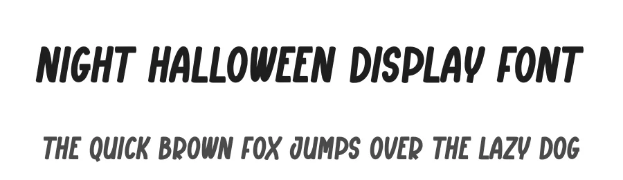 Night Halloween Display Font by creativeletter — Display Font