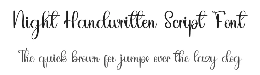 Night Handwritten Script Font by inermediaSTUDIO — Script Handwritten Font