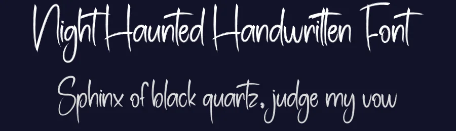 Night Haunted Handwritten Font by creativeletter — Script Handwritten Font — thumbnail 2