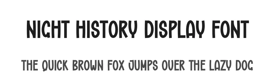 Night History Display Font by creativeletter — Display Font