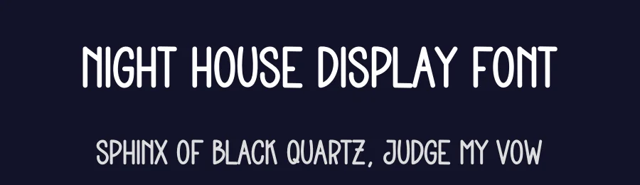 Night House Display Font by creativeletter — Display Font — thumbnail 2