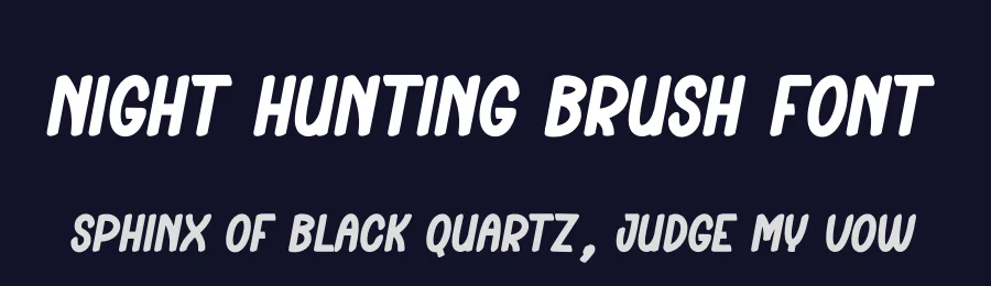 Night Hunting Brush Font by creativeletter — Display Font — thumbnail 2
