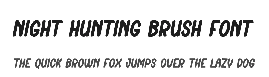 Night Hunting Brush Font by creativeletter — Display Font