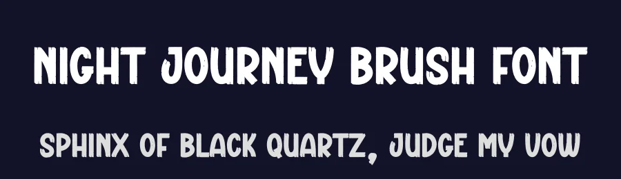 Night Journey Brush Font by creativeletter — Display Font — thumbnail 2