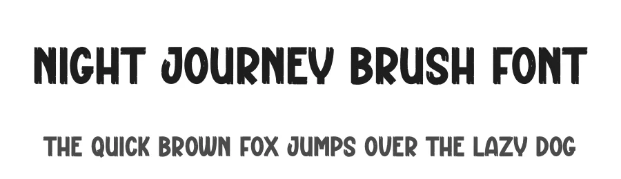 Night Journey Brush Font by creativeletter — Display Font