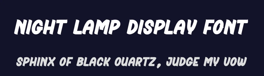 Night Lamp Display Font by creativeletter — Display Font — thumbnail 2