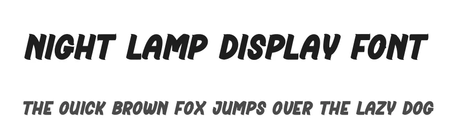 Night Lamp Display Font by creativeletter — Display Font