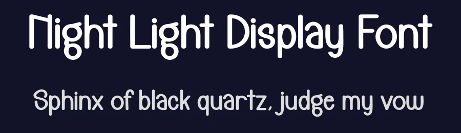 Night Light Display Font by creativeletter — Display Font — thumbnail 2